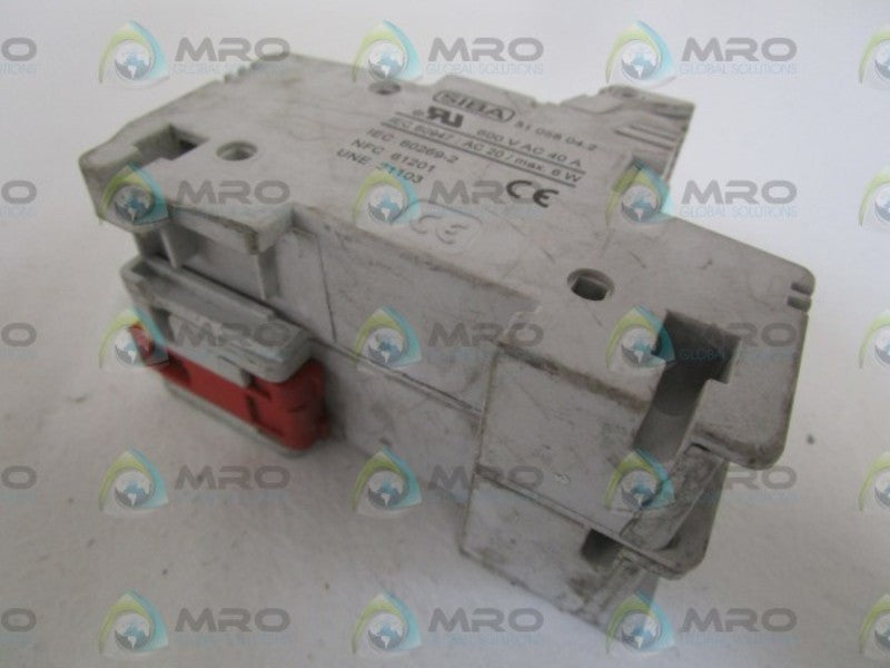 SIBA 40A FUSE HOLDER 51 058 04.2 UNMP