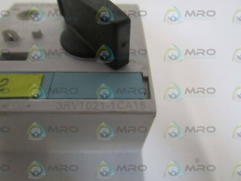 SIEMENS 1,8-2,5A MOTOR STARTER PROTECTOR 3RV1021-1CA15 UNMP