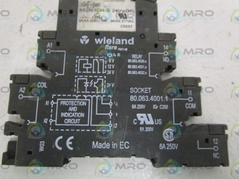 WIELAND RELAY SOCKET 80.063.4001.1 UNMP