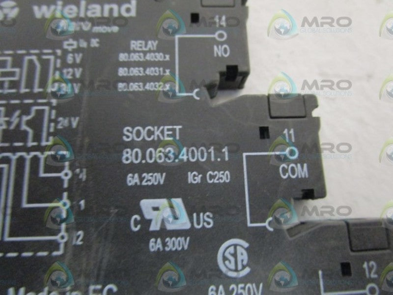 WIELAND RELAY SOCKET 80.063.4001.1 UNMP