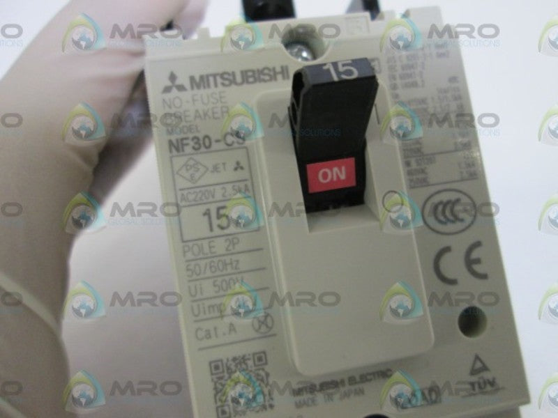 MITSUBISHI CIRCUIT BREAKER 2P NF30-CS 15A (GRAY) NSMP