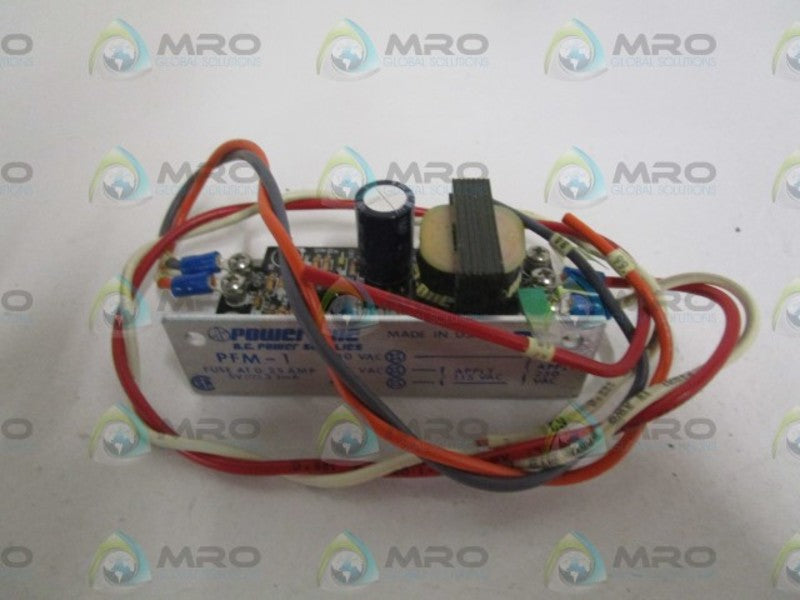 POWER-ONE POWER FAILURE MODULE ONE PFM-1 UNMP