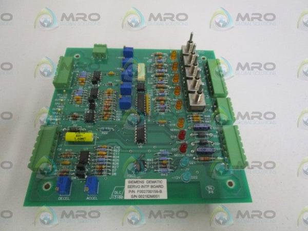 SIEMENS SERVO INTERFACE BOARD F002700156-B NSNP