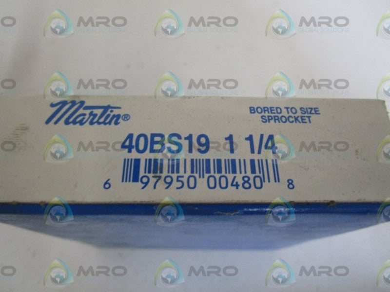 MARTIN 40BS19 SPROCKET 1-1/4" NSFS
