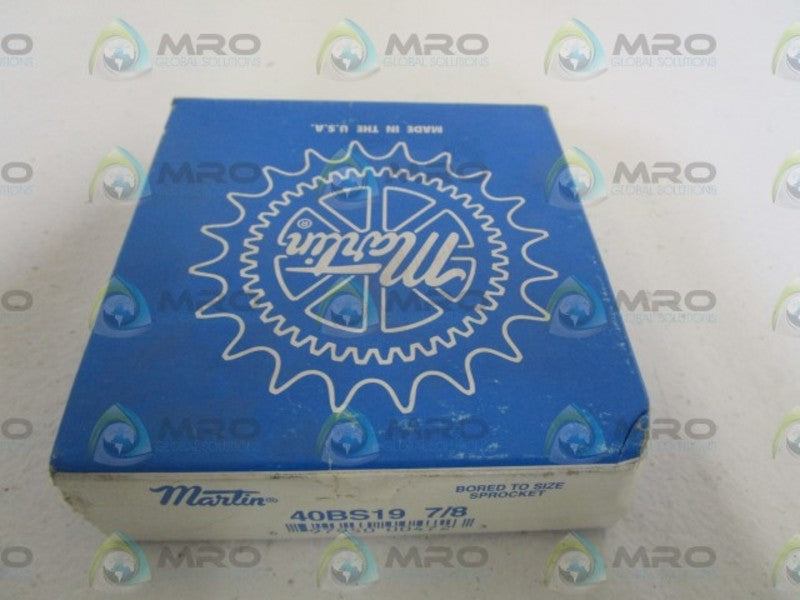MARTIN 40BS19 SPROCKET 7/8" NSFS