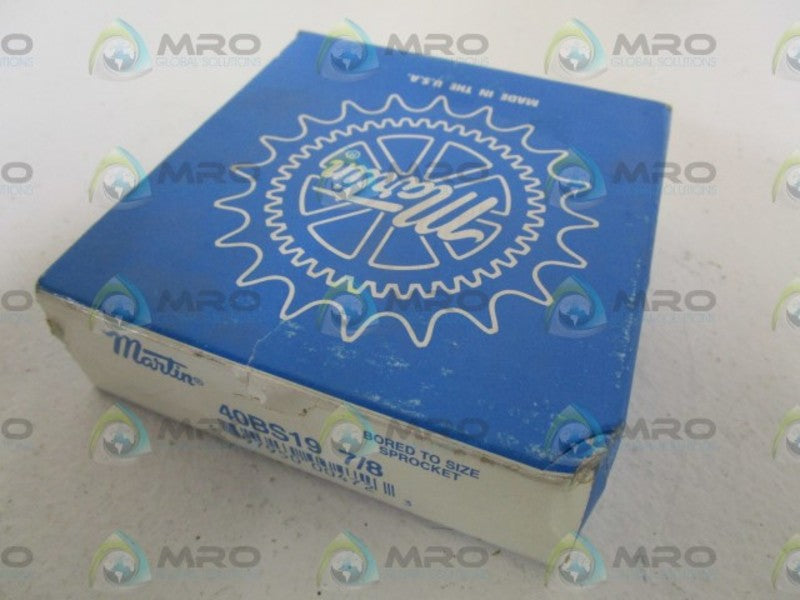 MARTIN 40BS19 SPROCKET 7/8" NSFS