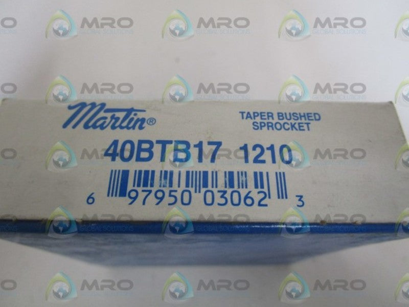 MARTIN TAPER BUSHED SPROCKET 40BTB17 1210 NSFS