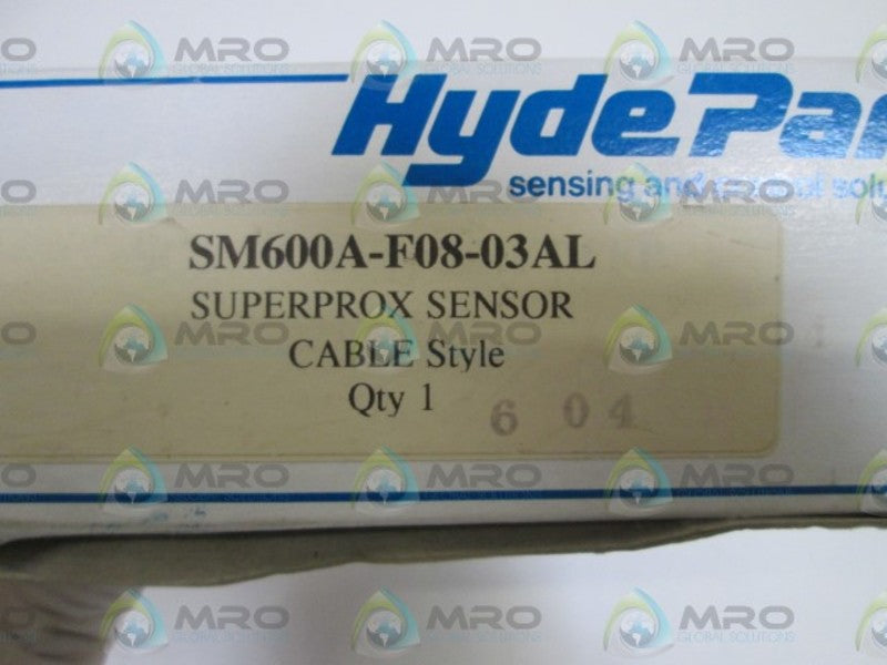 HYDE PARK PROXIMITY SENSOR SM600A-F08-03AL NSMP