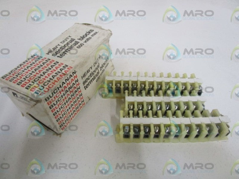 LOT OF 32 BUCHANAN TERMINAL BLOCKS SERIES 200 NSMP