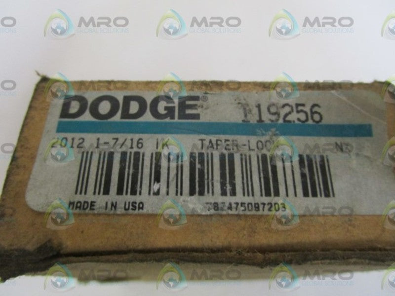 LOT OF 3 DODGE 119256 TAPER LOCK BUSHING 2012 1-7/16 NSMP