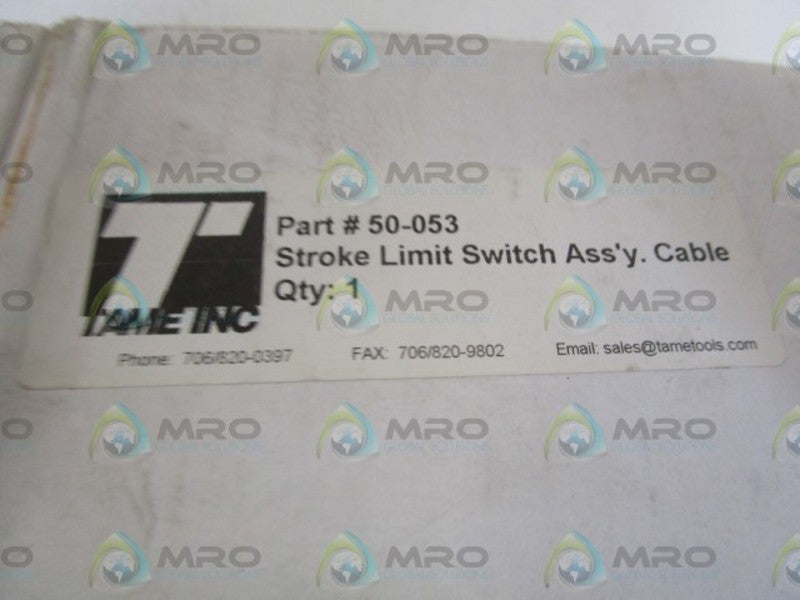 TAME INC. STROKE LIMIT SWITCH ASSEMBLY CABLE 50-053 NSMP