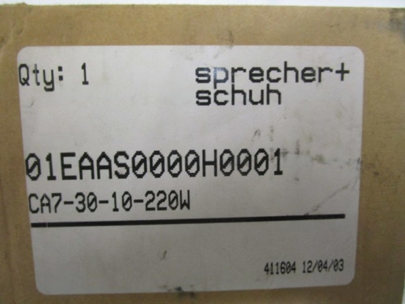 SPRECHER+SCHUH 200/240V CONTACTOR CA7-30-10-220W NSMP