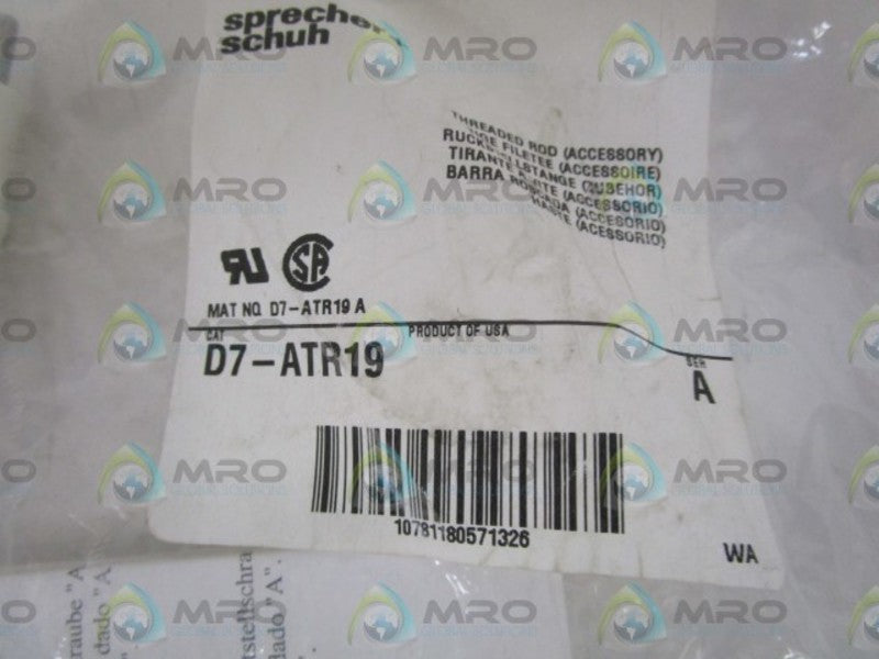 SPRECHER+SCHUH THREADED ROD D7-ATR19 SER. A NSMP