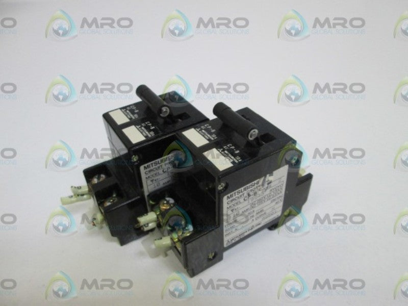 LOT OF 2 MITSUBISHI CIRCUIT PROTECTOR 2P 10AMP CP-B UNMP