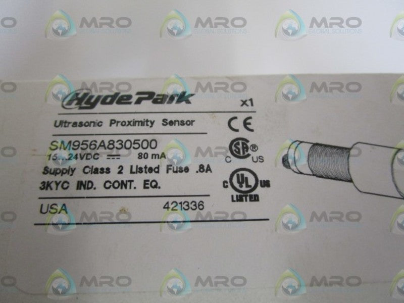 HYDE PARK ULTRASONIC PROXIMITY SENSOR SM956A830500 NSMP