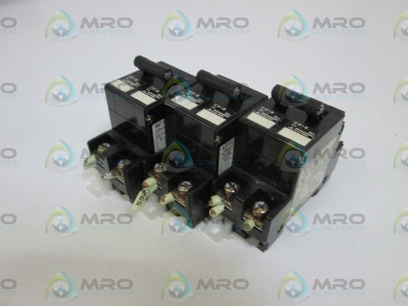 LOT OF 3 MITSUBISHI CIRCUIT PROTECTOR 2P 10AMP CP-B UNMP