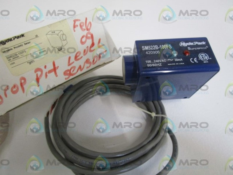 HYDE PARK (30MA) ULTRASONIC PROXIMITY SENSOR SM522B-100FS NSMP