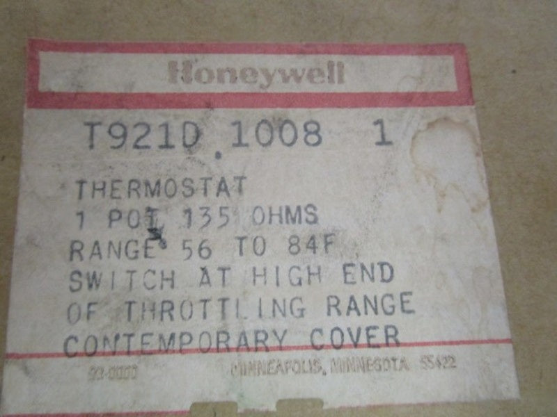 HONEYWELL THERMOSTAT T921D 1008 NSMP