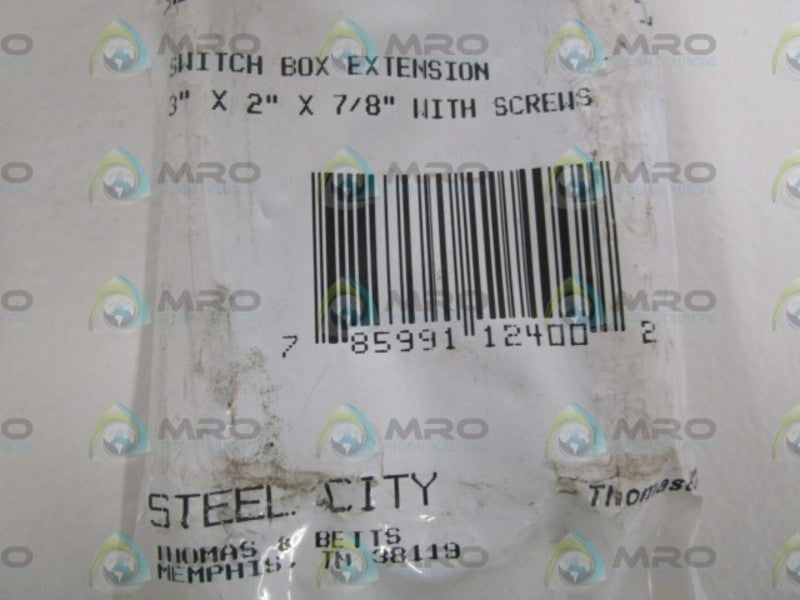 LOT OF 7 THOMAS & BETTS 3"X2"X7/8"SWITCH BOX EXTENSION SBEX NSMP