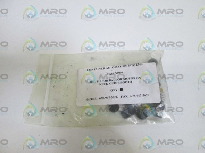LOT OF 9 CONTAINER AUTOMATION SYSTEMS BRUSH CAS #S4036 NSNP IN BAG