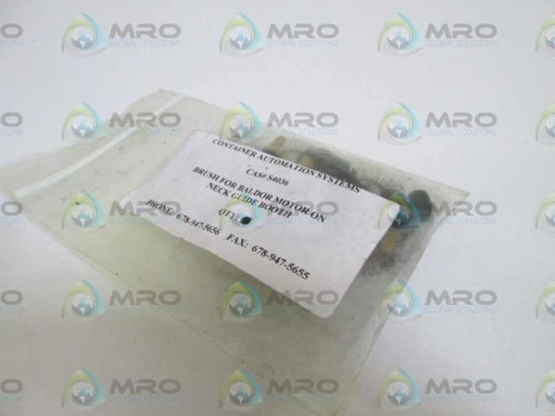 LOT OF 9 CONTAINER AUTOMATION SYSTEMS BRUSH CAS #S4036 NSNP IN BAG