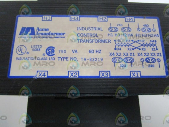 ACME 750VA TRANSFORMER TA-83219 * USED *