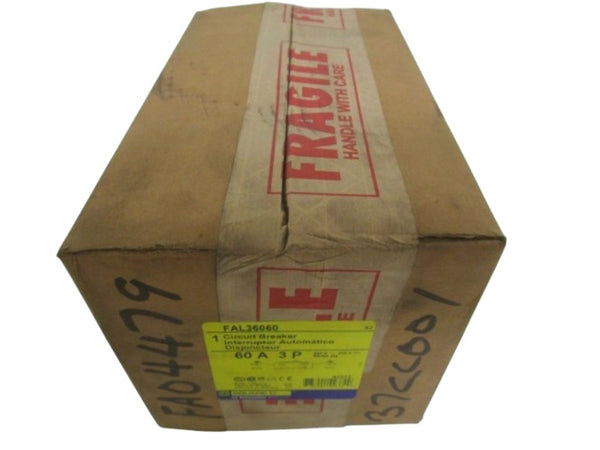 SQUARE D CIRCUIT BREAKER FAL36060 NSFS