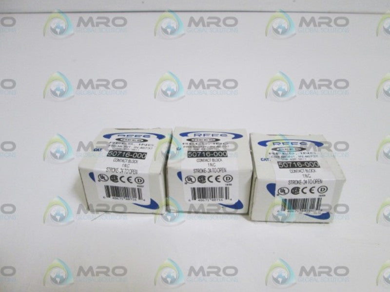 LOT OF 3 REESE CONTACT BLOCK 50716-000 NSMP