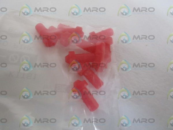 LOT OF 10 BOOT, VAC .031 ID PINK 01-0021-00 NSNP IN BAG