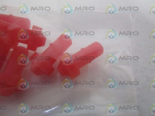 LOT OF 10 BOOT, VAC .031 ID PINK 01-0021-00 NSNP IN BAG