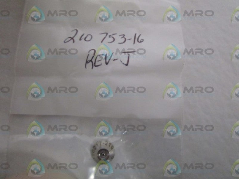 INDUSTRIAL SPARE PART 210753-16 REV. J NSMP