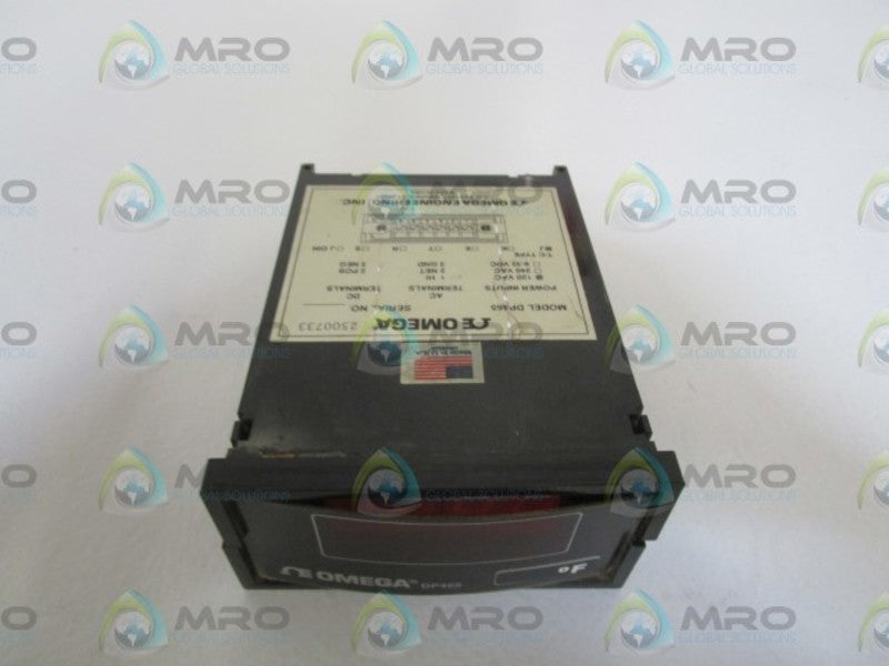OMEGA 120VAC DIGITAL THERMOMETER DP465 UNMP