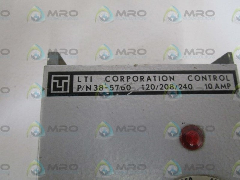 LTI TEMPERATURE CONTROLLER 38-5760 UNMP