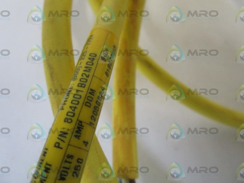 WOODHEAD CABLE ASSEMBLY 804001B02M040 UNMP