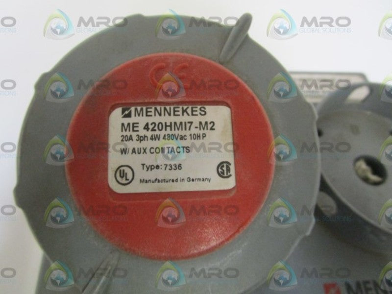 MENNEKES INTERLOCKED RECEPTACLE ME 420HMI7-M2 UNMP