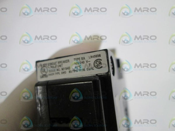 LOT OF 2 SQUARE D CIRCUIT BREAKER BA120 UNMP