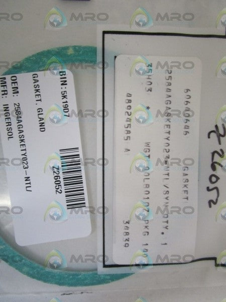 INGERSOLL RAND GLAND GASKET 2584AGASKETY023 NSMP