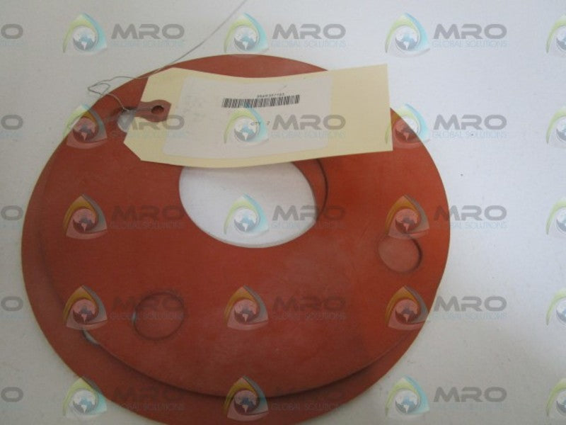 LOT OF 2 MUELLER 2-1/2" FLANGE SILICONE GASKET 954R357193 NSNP
