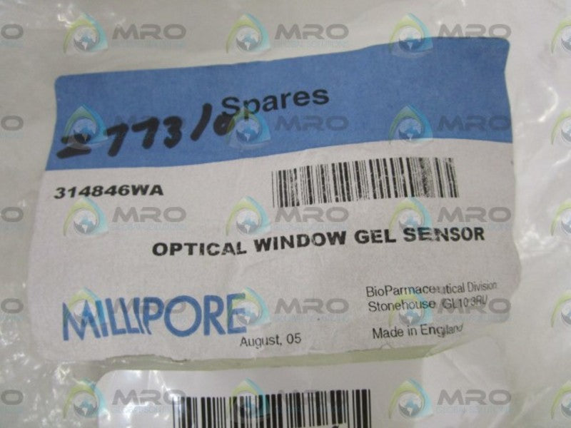 MILLIPORE OPTICAL WINDOW GEL SENSOR 314846WA NSNP IN BAG