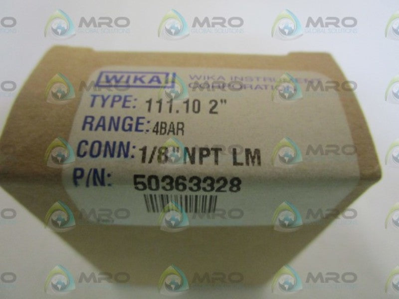 WIKA 50363328 GAUGE 4BAR NSMP