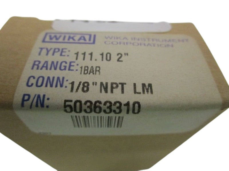 WIKA 50363310 PRESSURE GAUGE 1BAR NSMP