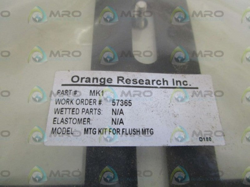 ORANGE RESEARCH, INC. MTG FOR FLUSH MTG MK1 NSNP IN BAG