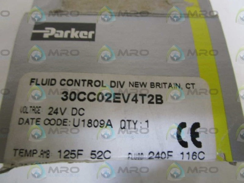 PARKER 24VDC VALVE 30CC02EV4T2B NSMP