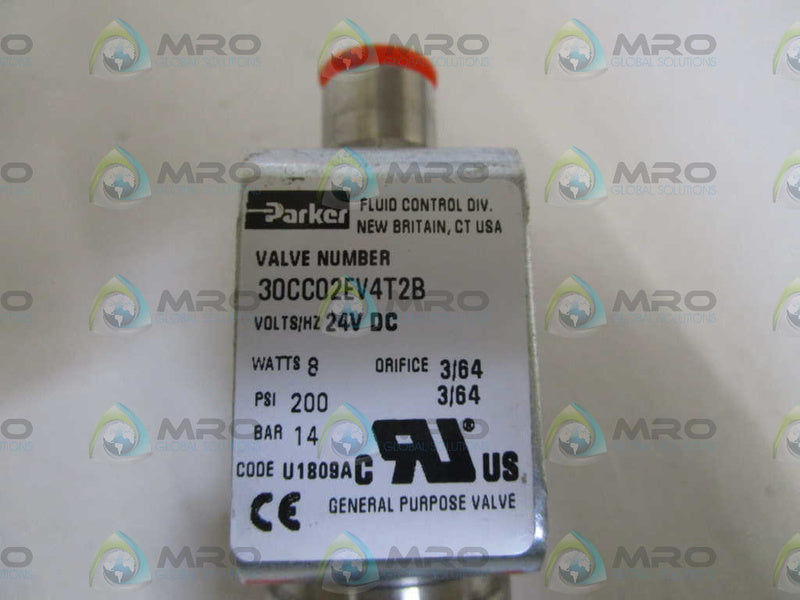 PARKER 24VDC VALVE 30CC02EV4T2B NSMP