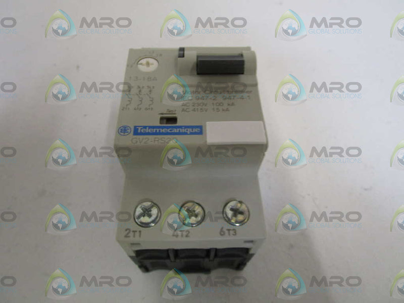 TELEMECANIQUE CIRCUIT BREAKER 13-18A GV2RS20 NSMP