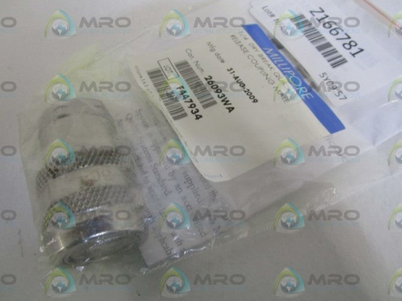 MILLIPORE 1/4" QUICK RELEASE COUPLING MALE 26093WA NSMP