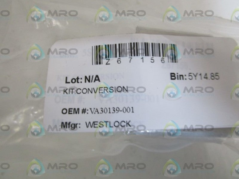 WESTLOCK CONVERSION KIT VA30139-001 NSNP IN BAG