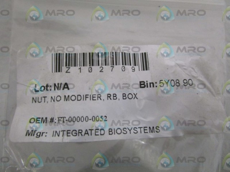 INTEGRATED BIOSYSTEMS NUT FT-00000-0052 NSNP