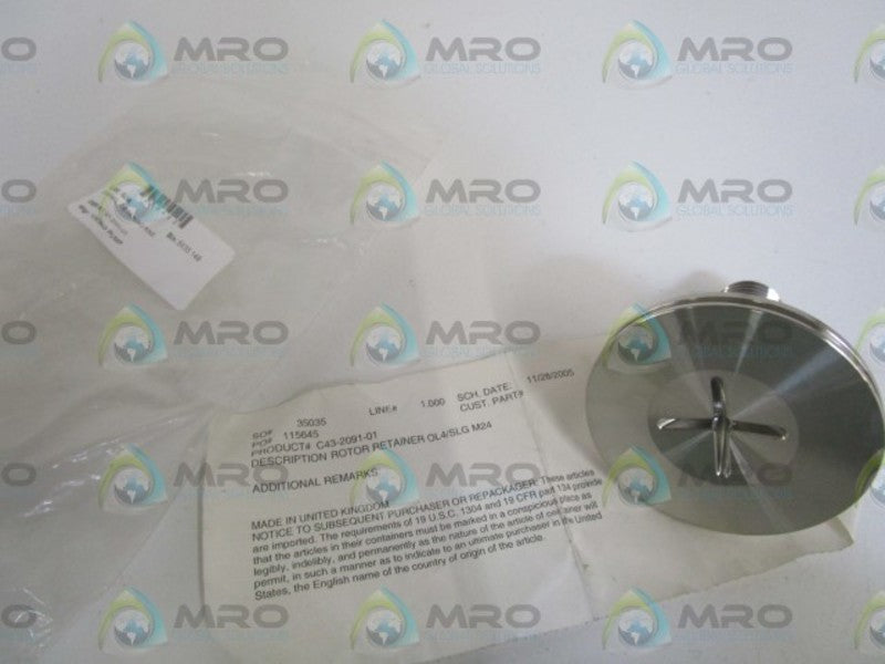 VIKING PUMPS ROTOR RETAINER C43-2091-01 NSNP