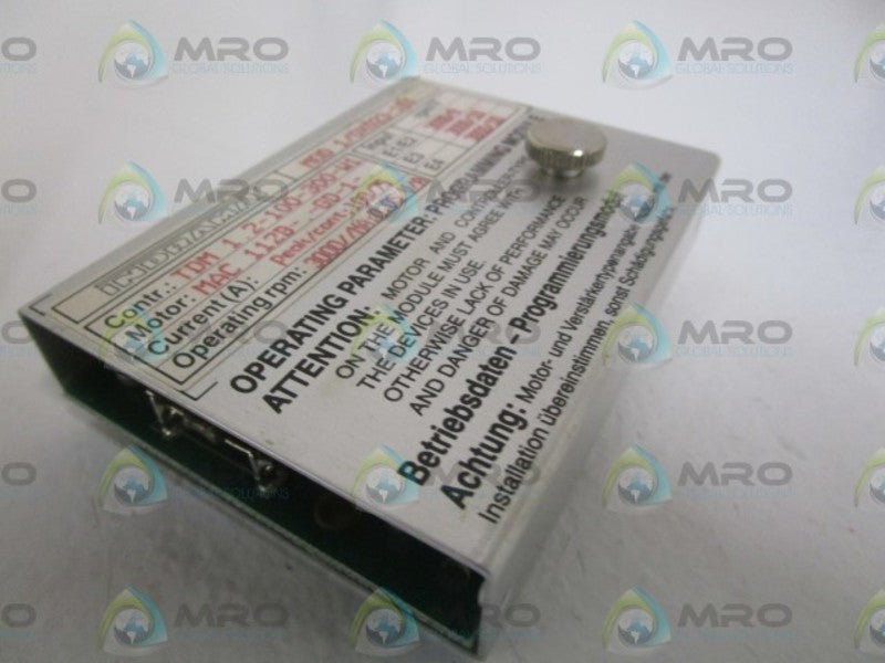 INDRAMAT MOD1/0X023-161 PROGRAMMABLE MODULE  UNMP
